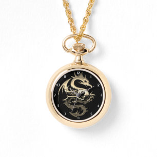 Gold Metallic Dragon Watch