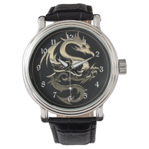 Gold Metallic Dragon Watch