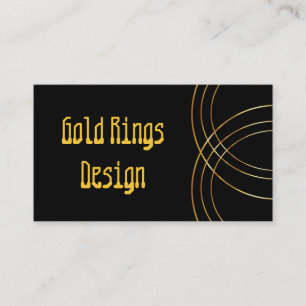 Gold Metallic Logo Business Card