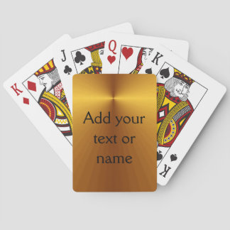 Gold Metallic Look Custom Cards Add Your Name