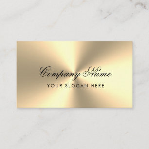 Gold metallic luxury business card template