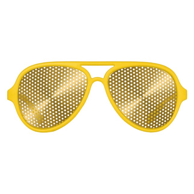 Gold Metallic Party Shades Sunglasses (Front)