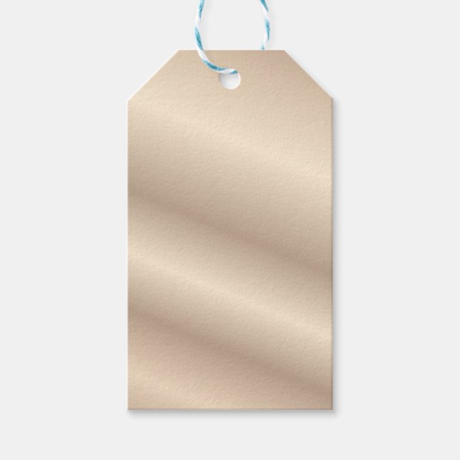 Gold Metallic Shiny Gift Tags (Front)