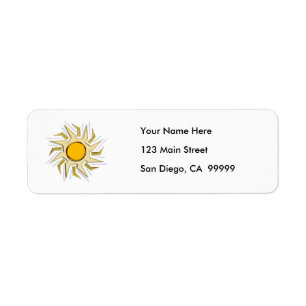 Gold Metallic Super Sun Sign