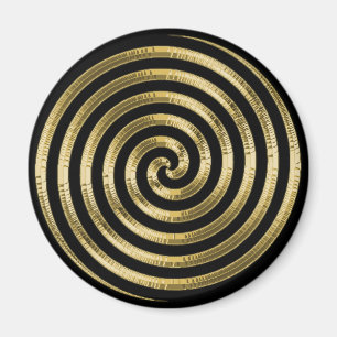 Gold Metallic Swirl Magnet