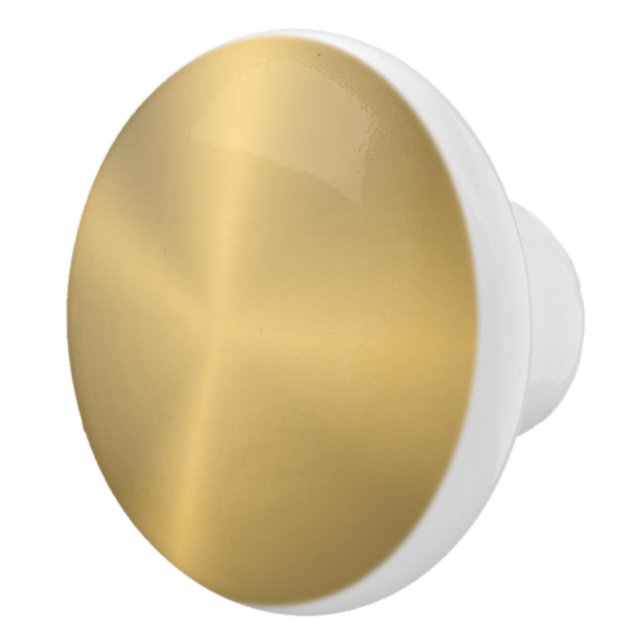 Gold metallic texture ceramic knob (Right)
