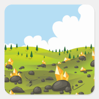 Gold Mine Square Sticker