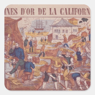 Gold Mines of California Square Sticker