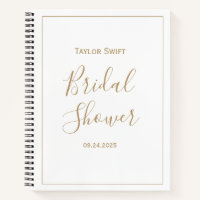 Gold Minimalist Bridal Shower Gift Tracker
