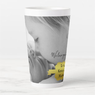 Gold Minimalist Photo Mother's Day Latte Mug