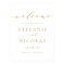 Gold Minimalist Script Simple Wedding Welcome