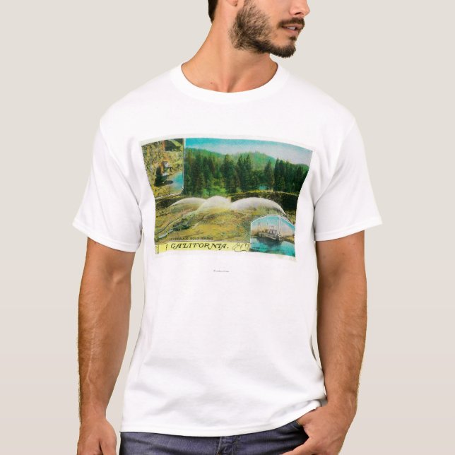 Gold Mining in California StateState T-Shirt (Front)