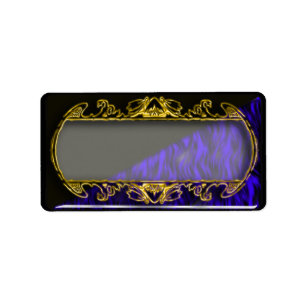 gold mirror label