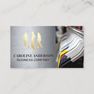 Gold Model Icon   Wardrobe Hanging Clothes Business Card