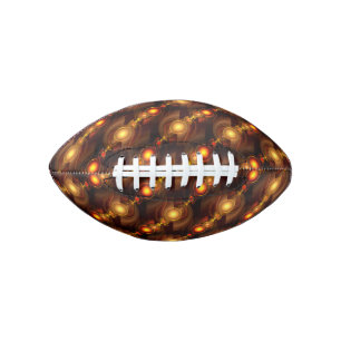 Gold Modern Boho Elegant Abstract Art Pattern #501 American Football