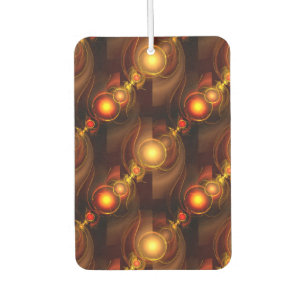 Gold Modern Boho Elegant Abstract Art Pattern #501 Car Air Freshener