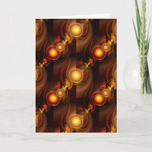 Gold Modern Boho Elegant Abstract Art Pattern #501 Card