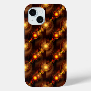 Gold Modern Boho Elegant Abstract Art Pattern #501 iPhone 15 Case
