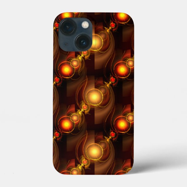 Gold Modern Boho Elegant Abstract Art Pattern #501 Case-Mate iPhone Case (Back)