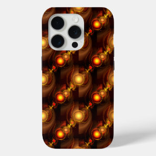 Gold Modern Boho Elegant Abstract Art Pattern #501 iPhone 15 Pro Case