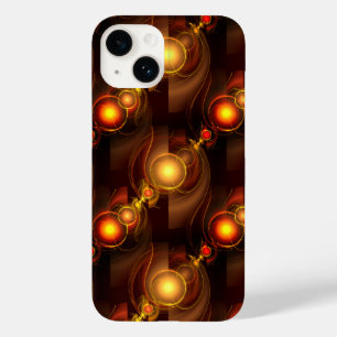 Gold Modern Boho Elegant Abstract Art Pattern #501 Case-Mate iPhone 14 Case