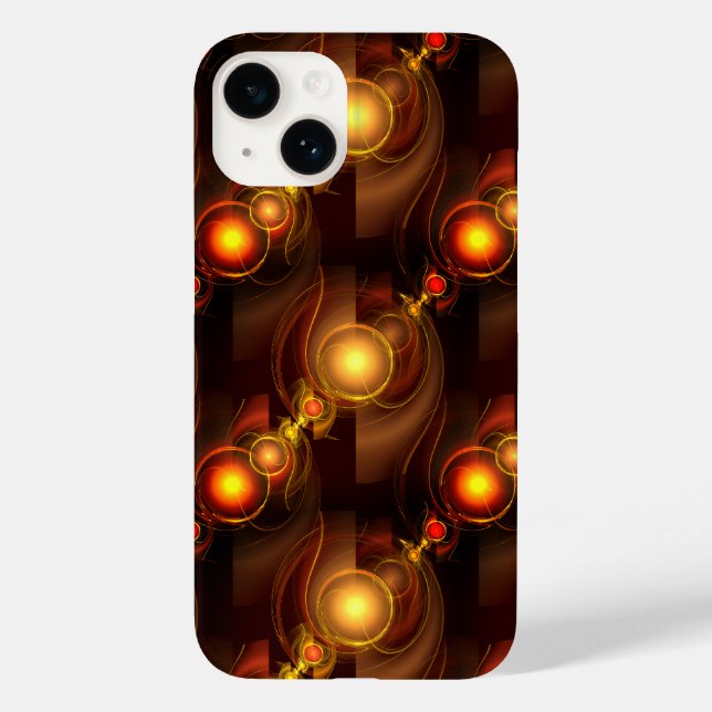 Gold Modern Boho Elegant Abstract Art Pattern #501 Case-Mate iPhone Case (Back)