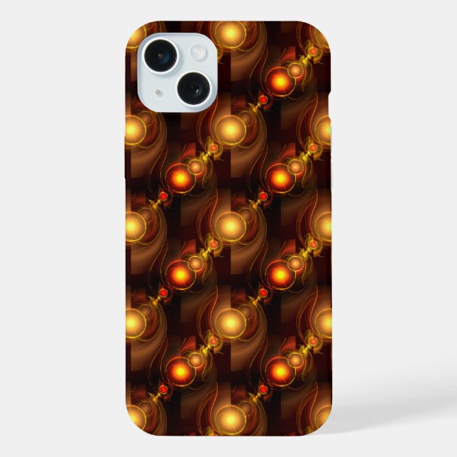 Gold Modern Boho Elegant Abstract Art Pattern #501 iPhone Case (Back)