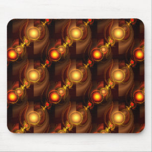 Gold Modern Boho Elegant Abstract Art Pattern #501 Mouse Mat