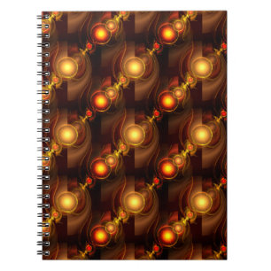 Gold Modern Boho Elegant Abstract Art Pattern #501 Notebook