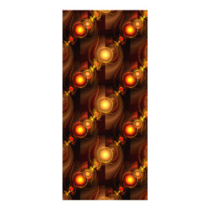 Gold Modern Boho Elegant Abstract Art Pattern #501 Rack Card