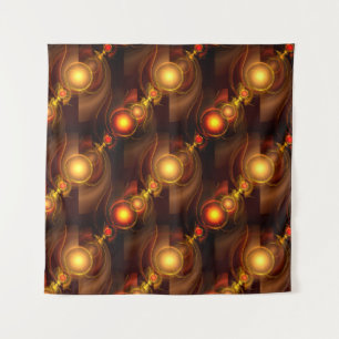 Gold Modern Boho Elegant Abstract Art Pattern #501 Tapestry