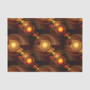 Gold Modern Boho Elegant Abstract Art Pattern #501 Tissue Paper