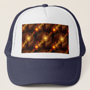 Gold Modern Boho Elegant Abstract Art Pattern #501 Trucker Hat