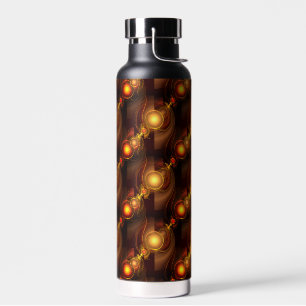 Gold Modern Boho Elegant Abstract Art Pattern #501 Water Bottle