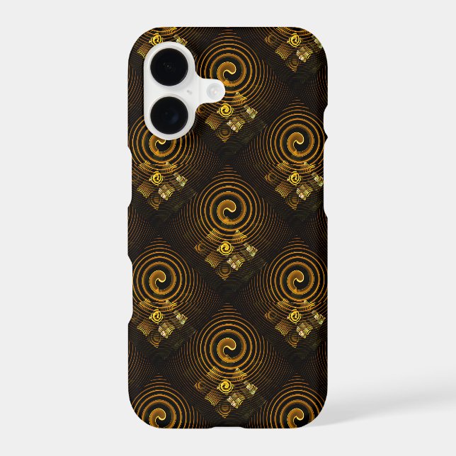 Gold Modern Boho Elegant Abstract Art Pattern #502 (Back)