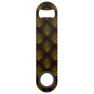 Gold Modern Boho Elegant Abstract Art Pattern #502