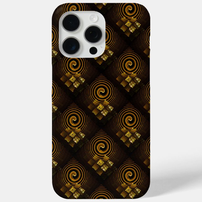 Gold Modern Boho Elegant Abstract Art Pattern #502 Case-Mate iPhone Case (Back)