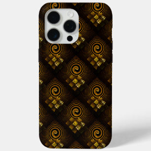 Gold Modern Boho Elegant Abstract Art Pattern #502 iPhone 15 Pro Max Case
