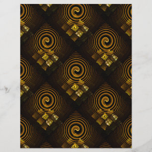 Gold Modern Boho Elegant Abstract Art Pattern #502 Flyer