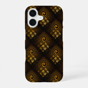 Gold Modern Boho Elegant Abstract Art Pattern #502 iPhone 16 Case