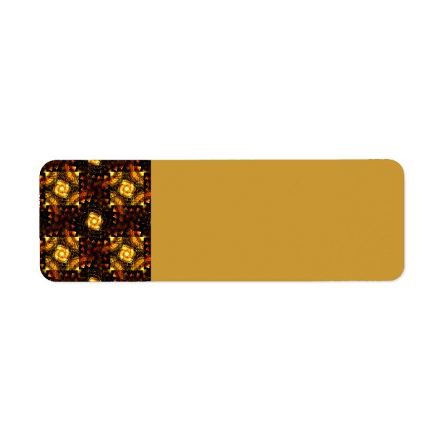 Gold Modern Boho Elegant Abstract Art Pattern #506 (Front)