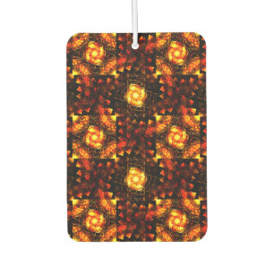 Gold Modern Boho Elegant Abstract Art Pattern #506 Car Air Freshener