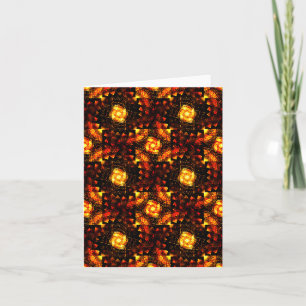 Gold Modern Boho Elegant Abstract Art Pattern #506 Card