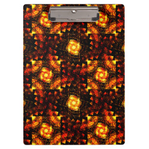 Gold Modern Boho Elegant Abstract Art Pattern #506 Clipboard