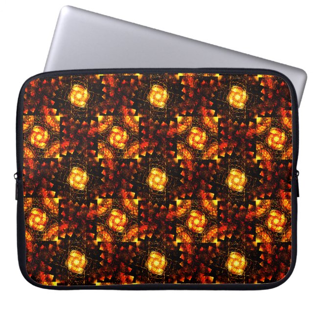 Gold Modern Boho Elegant Abstract Art Pattern #506 Laptop Sleeve (Front)