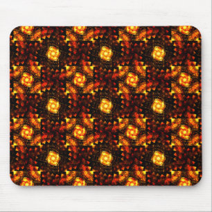 Gold Modern Boho Elegant Abstract Art Pattern #506 Mouse Mat