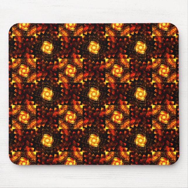 Gold Modern Boho Elegant Abstract Art Pattern #506 Mouse Mat (Front)