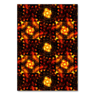 Gold Modern Boho Elegant Abstract Art Pattern #506 Table Number