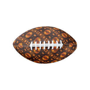 Gold Modern Boho Elegant Abstract Art Pattern #507 American Football