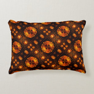 Gold Modern Boho Elegant Abstract Art Pattern #507 Decorative Cushion